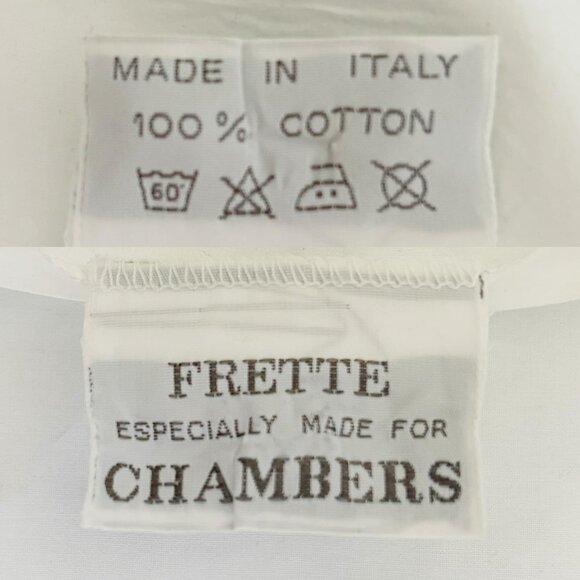 FRETTE Duvet Cover TWIN Size PERFECT Made in Italy Embroidered Borders - Picture 3 of 11